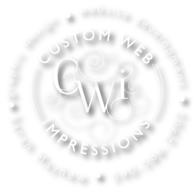 Custom Web Impressions | Made By Mayhews Logo